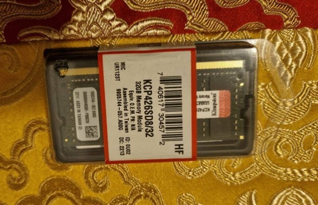 Kingston 32GB DDR4 2666MHz Kcp426SD8/32 RAM Laptop memria