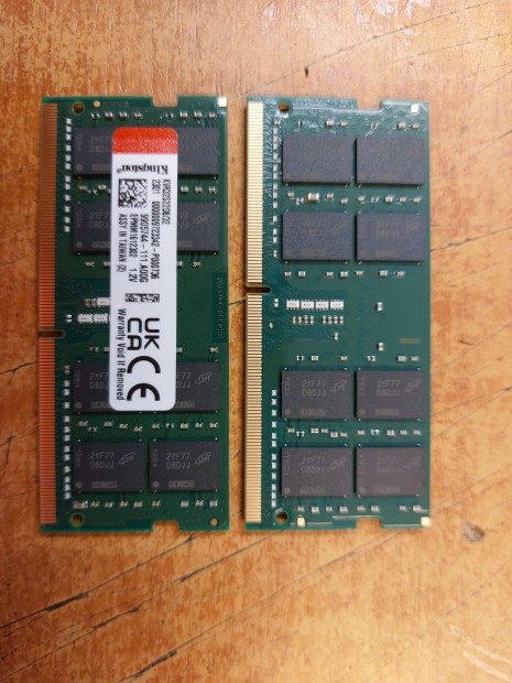 Kingston 32 GB 3200 MHz DDR4 notebook RAM Akci!!