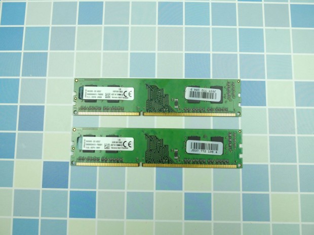 Kingston 4GB /2X2GB/ DDR3 1600MHz RAM memria asztali gpbe Kvr16N11S6