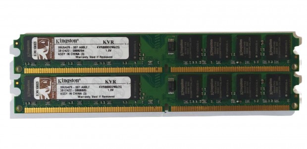 Kingston 4GB (2x2GB) DDR2 800MHz memria #01