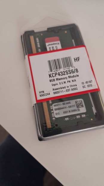 Kingston 8GB DDR4 3200MHz Kcp432SS6/8 ram, memria