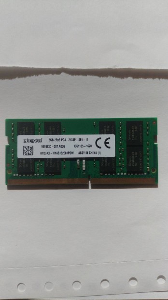 Kingston 8GB DDR4 sodimm laptop memória ram