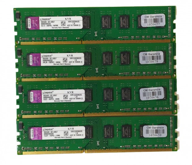 Kingston 8GB (4x2GB) DDR3 1333MHz cl9 memria