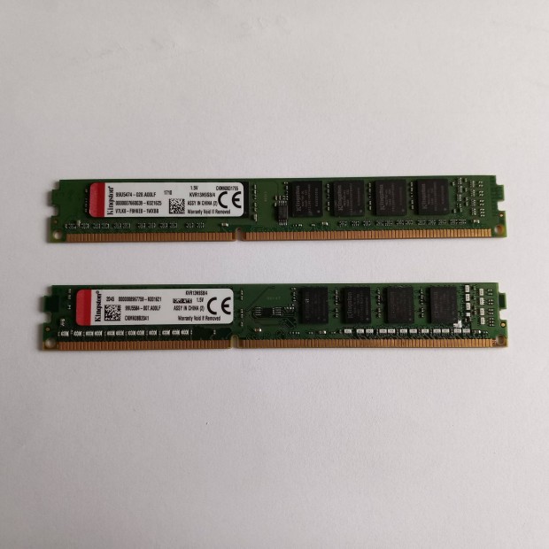 Kingston 8gb /2x4gb/ DDR3 1333 mhz-es memria 2db ra