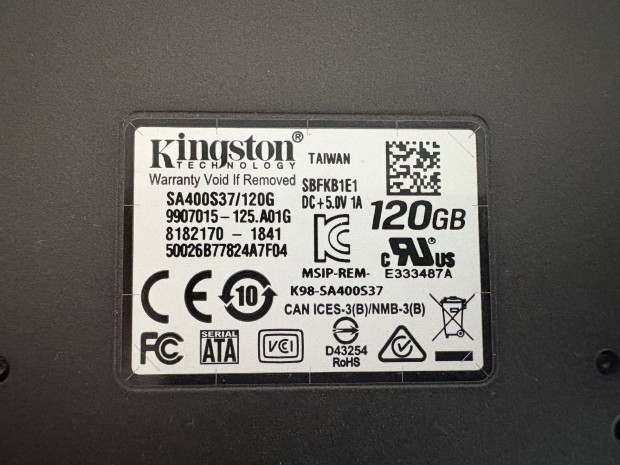 Kingston A400 120GB SSD SATA3 elad