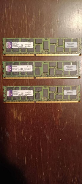 Kingston DD3-1600, registered ECC ram, 3x8GB