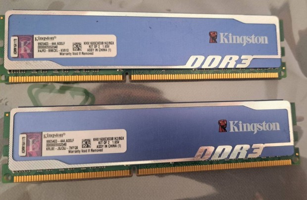 Kingston DDR3 1600Mhz 2x4 GB