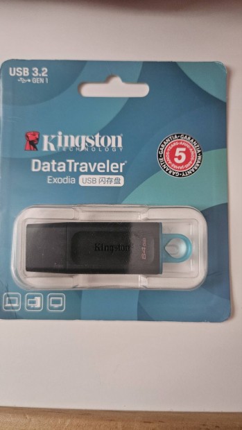 Kingston Datatraveler Exodia Onyx 64GB USB 3.2