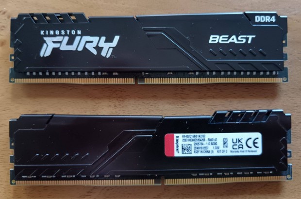 Kingston Fury Beast 2x16GB DDR4 SDRAM