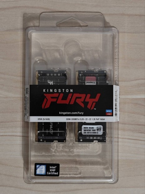 Kingston Fury Impact 32GB (2x16GB) DDR4 3200MHz CL20 Laptop RAM  