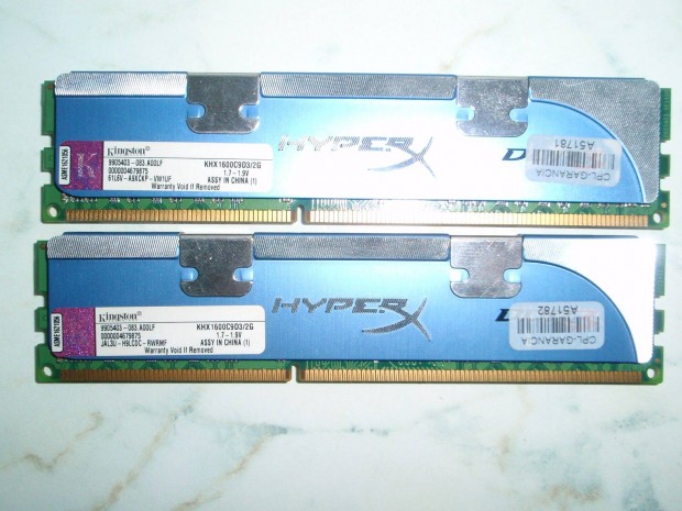 Kingston Hyperx 4GB (2x2GB) DDR3-1600 CL9