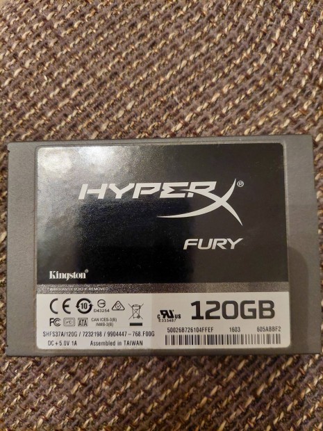 Kingston Hyperx Fury 120 GB SSD elad