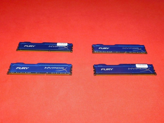 Kingston Hyperx Fury 2X4 és 2X8 GB DDR3-as RAM, memória
