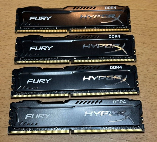 Kingston Hyperx Fury 64Gb (4x16Gb) DDR4-2666 memria KIT elad
