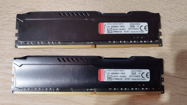 Kingston Hyperx Fury 8GB (2x4GB) DDR4 2400MHz HX424C15FBK2/8 memria