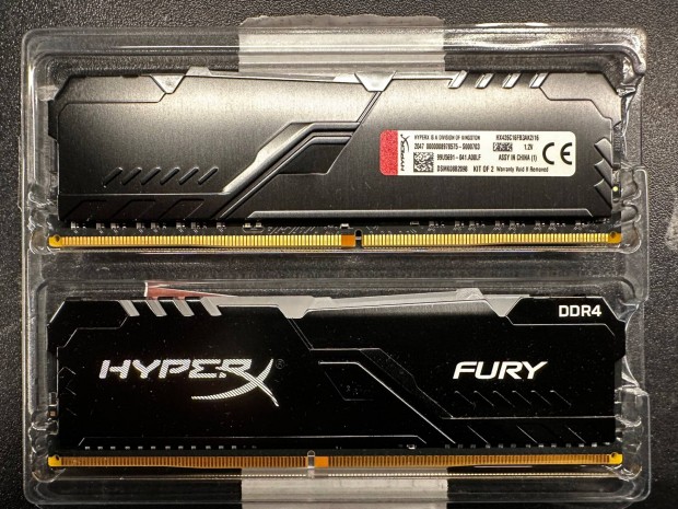 Kingston Hyperx Fury RGB 16GB (2x8GB) DDR4 2666MHz memria