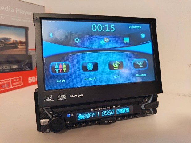 Kinyilló kijelzős GPS fejegység 1 dín autós multimédia