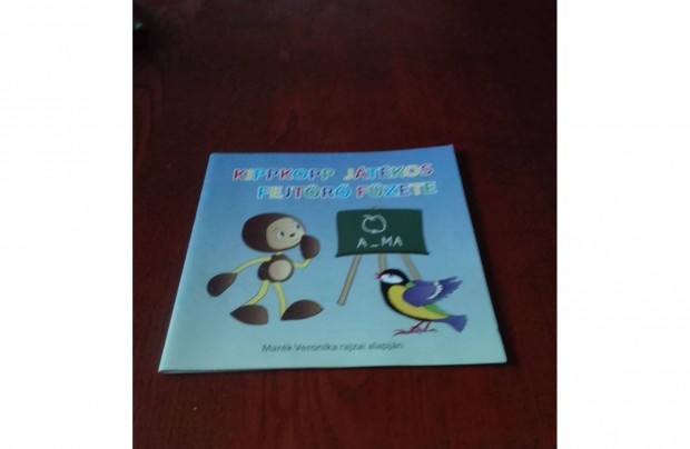 Kippkopp Játékos Fejtőrő, szinező, alig használt