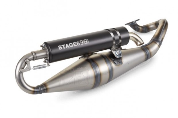 Kipufog Stage6 Pro Replica MK2 Fekete Minarelli vzszintes / Kna 2 