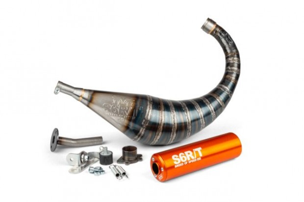 Kipufog Stage6 R/T 70 - 80cc narancssrga Derbi