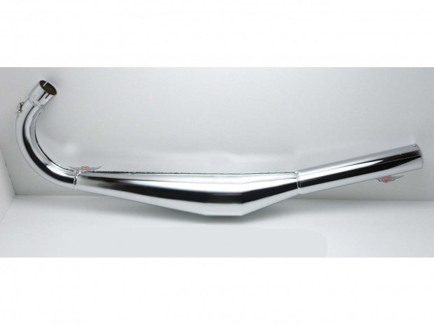 Kipufogó króm 36mm 820mm 51mm 90mm Zündapp CS C 50 Sport, GTS, KS-hez