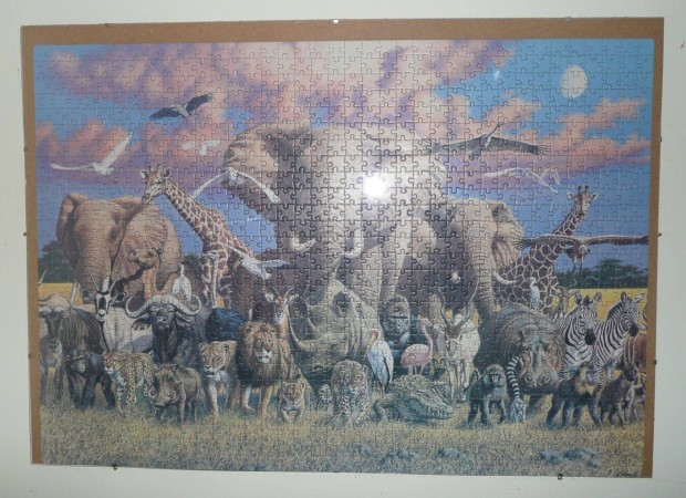 Kirakott Puzzle Kp Szafari vegkeretben, 1000 DB-OS, 50x70 CM