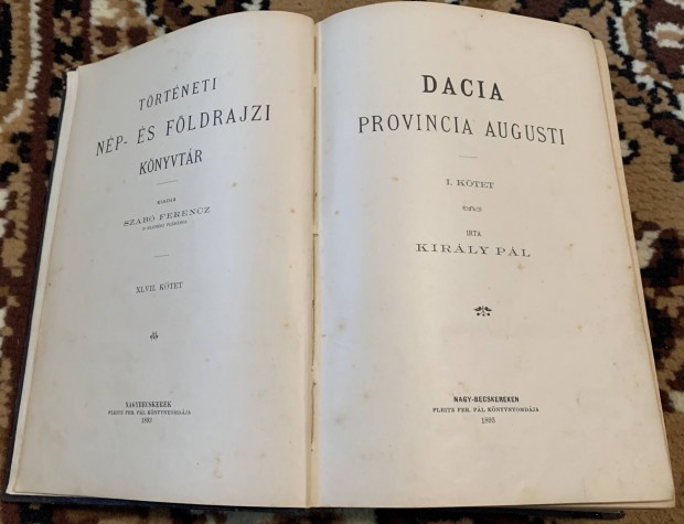 Kirly Pl: Dacia provincia Augusti I. ktet