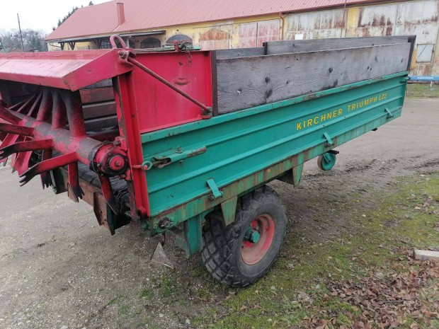 Kirchner 2,2 tonna raks�ly�,1 tengelyes tr�gyasz�r�
