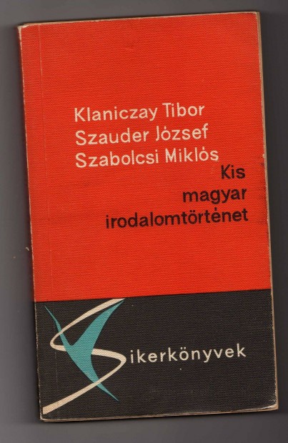 Kis magyar irodalomtrtnet - 1965, szp llapot