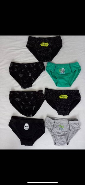 Kisfiú alsónadrágok (146-152-es, 7 db, Star Wars, C&A)