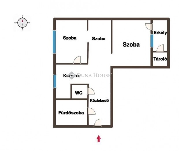 Kiskunf�legyh�zai elad� 63 nm-es lak�s