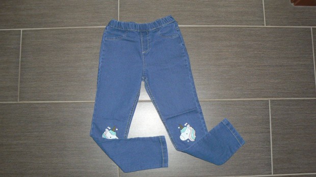 Kislány 140-es puha farmer leggings nadrág Hibátlan!