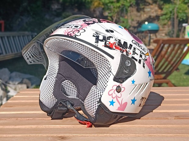 Kislány (női) nyitott motoros bukósisak extra kis méretben (YS 49-50)