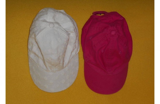 Kislány baseball sapka, gyönyörű, fehér, madeira, és színes. S-es