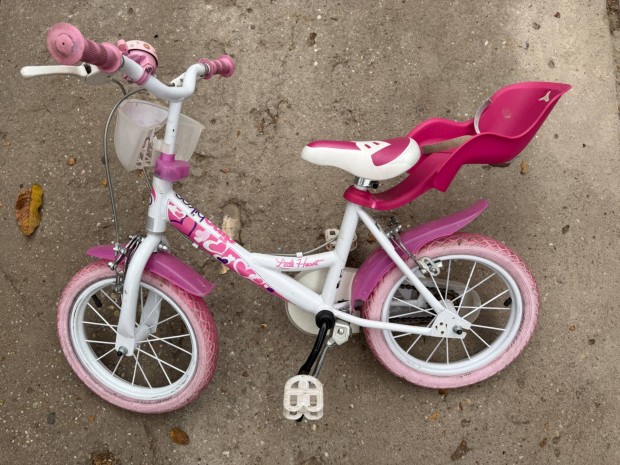 Kislny dino bikes Little Heart kerkpr bicaj bringa 14-es