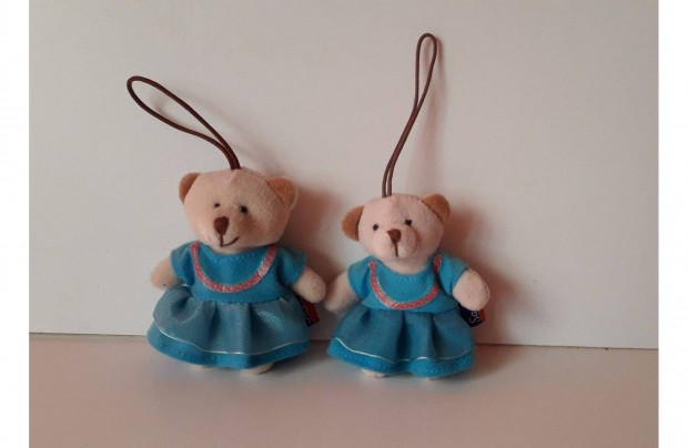 Kislány plüss maci akasztóval 9 cm darabár_