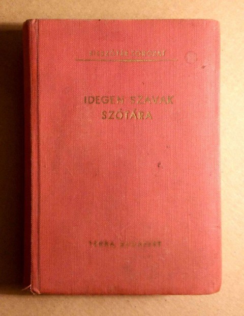 Kissztr Sorozat - Idegen Szavak Sztra (1975) 4.kiads (viseltes)