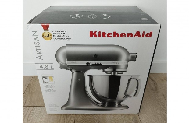 Kitchenaid Artisan 4,8L ezst konyhai robotgp, dagaszt 5Ksm125ECU