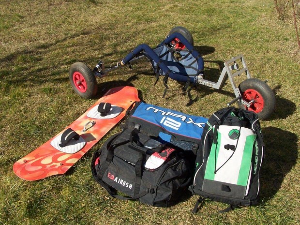 Kite buggy kitesurf wakeboard 3 darab kiteszrf paplan erny 4 ktl