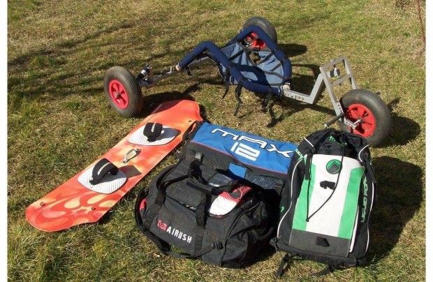 Kite buggy kitesurf wakeboard 3 darab kiteszrf paplan erny 4 ktl