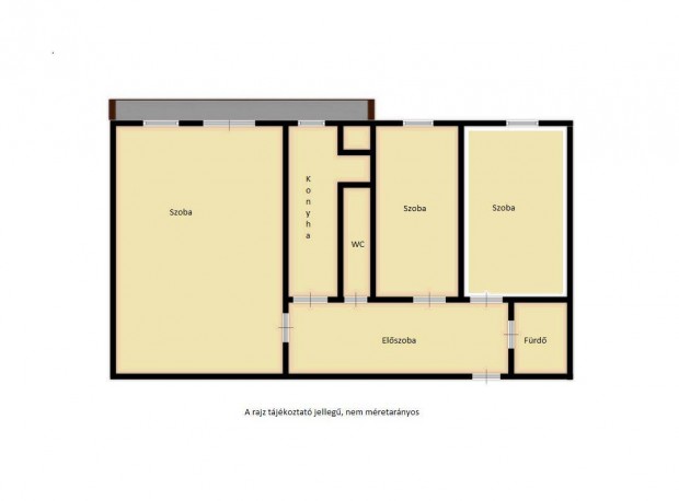 K�v�l� elhelyezked�s� kertre n�z� lak�s nagy erk�llyel