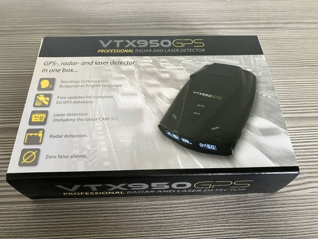 Kiyo Vtx950 GPS detektor  5000Ft