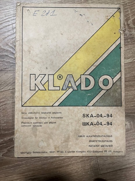 Klado SKA-04-94 kukorica adapter brs alkatrszkatalgus gpknyv