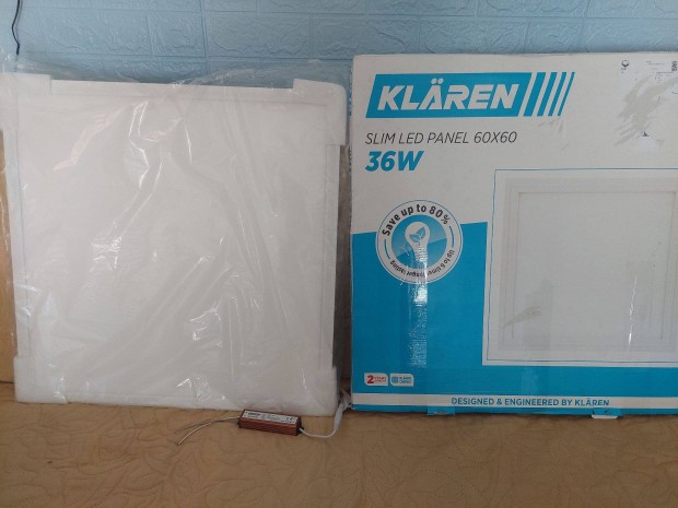 Klaren Slim LED Panel 60x60 36 W 6500K új eladó