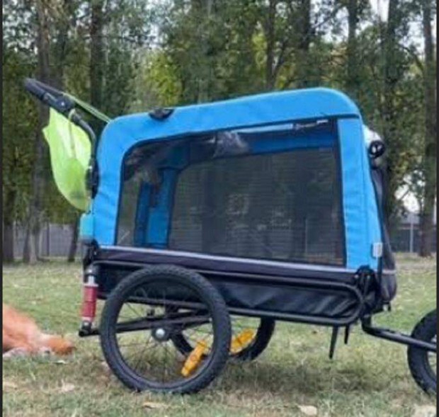 Klarfit Kerékpárutánfutó kutyáknak - használt
