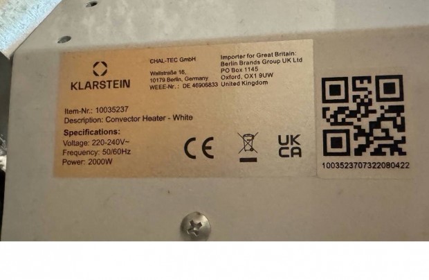 Klarstein Infra Ftpanel