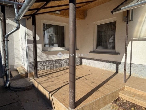 Klasszikus csal�di h�z kerttel �s pinc�vel