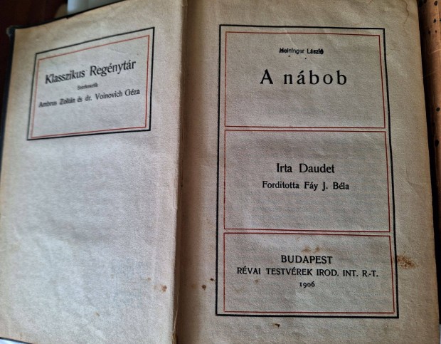 Klasszikus regnytr sorozat : Daudet : A nbob (1906)