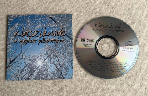 Klasszikusok meghitt pillanatokra CD