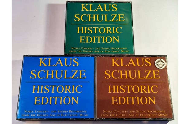 Klaus Schulze - Historic Edition 3 Box 10 X CD Limitlt kiads,